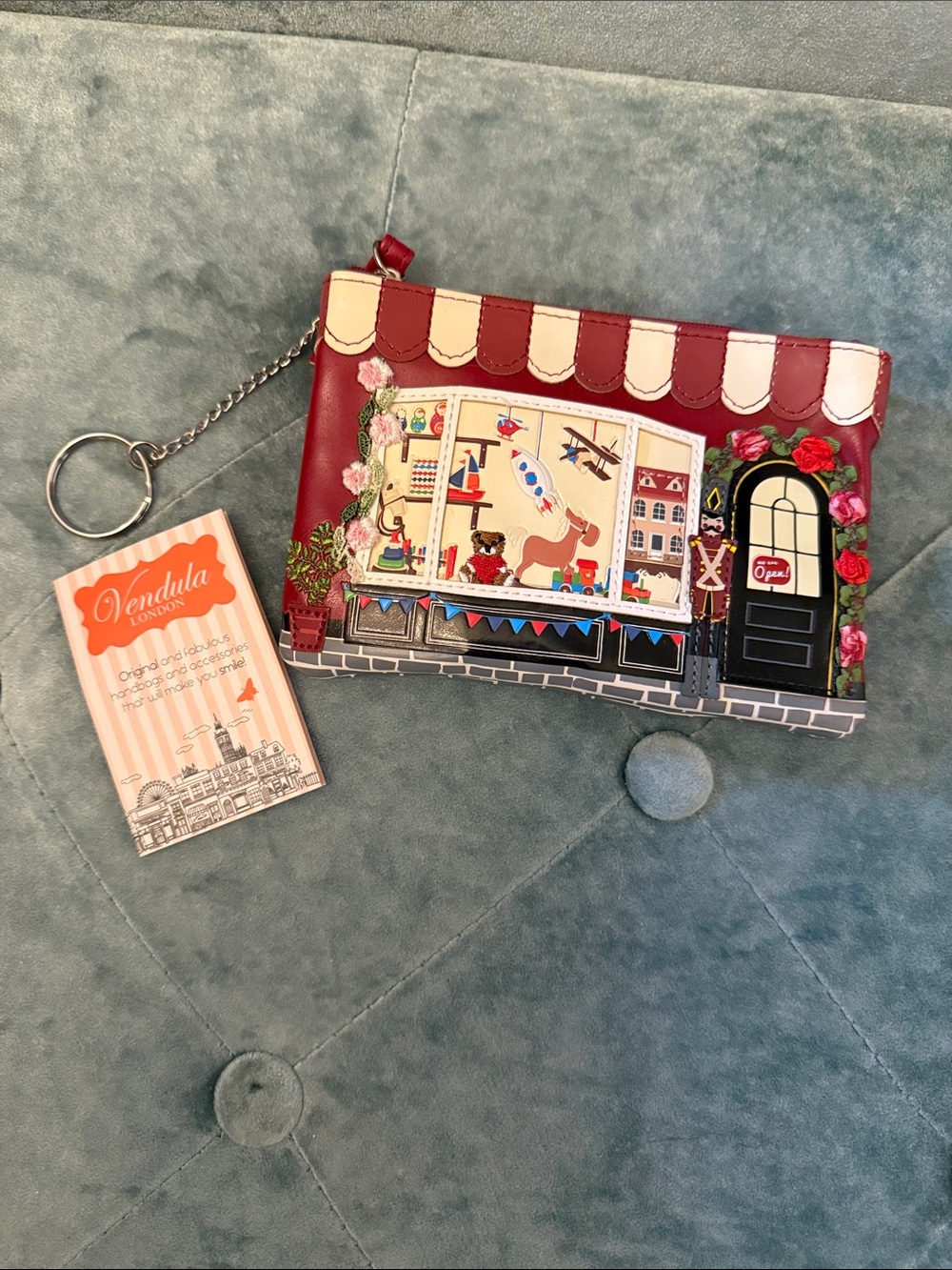 Venda London “The Toy Shop” keychain coin purse.